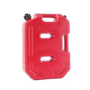 GARIDA Square Oil Bucket Motorcycle Customized Oil Bucket for Gasoline Storage Suitable for SUV Jeep Plastic Barrel 10 Liter Red