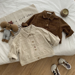 Veste pour garçons, mode coréenne printemps-automne, veste pour enfants, veste en tissu sergé de coton pour bébé - Product Image 4