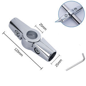 Gran oferta, Conector de tubo redondo de acero inoxidable duradero de 4 vías de alta calidad - Product Image 3