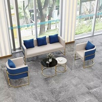 Ensemble de mobilier de bureau multifonctionnel GEDO 2026 en métal et cuir, style nordique, pour café et salle de réception