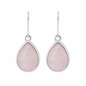Orecchini bohémien rosa a goccia d'acqua, stile minimalista, gioielli alla moda da indossare tutti i giorni per le donne - Product Image 1