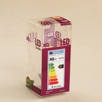 Boîte d'emballage en PVC PET avec lumière LED imprimée sur mesure Matériaux recyclés écologiques Échantillon gratuit inclus