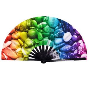 Customizable Chinese Wedding Small Large Sizes Woven Wooden Bamboo Painted Techniques Personalized Folding <b>Hand</b> <b>Fans</b> - Product Image 5