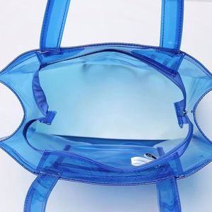 Transparent Candy Color PVC Waterproof Shopping <b>Bag</b> <b>Beach</b> <b>Bag</b> Female Casual Shoulder <b>Bag</b> - Product Image 5