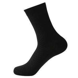Wholesale <b>Men</b> Women Custom Eco Friendly Sustainable 100% Bamboo Recycled Polyester Organic Cotton Yarn RPET Crew <b>Ribbed</b> <b>Socks</b> - Product Image 5