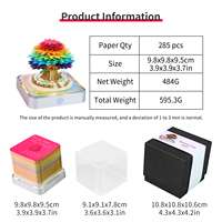 Árbol de los Deseos Colorido, Obra de Arte en Papel 3D, Bloc de Notas Desprendible, Árbol de los Deseos en Vista Completa, Recuerdo Decorativo, Adorno Creativo, Regalo
