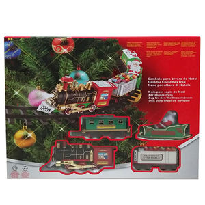 Giáng Sinh Đồ Chơi <span class=keywords><strong>Train</strong></span> Set, Điện Hơi Nước Tàu Đồ Chơi Khói, Đèn & Âm Thanh Đường Sắt Bài Nhạc Bộ Dụng Cụ Cho Dưới Cây Quà Tặng Cho <span class=keywords><strong>3</strong></span> 4 5 - Product Image 5