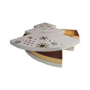 Luxury Christmas Tree Shaped Rigid Gift Chocolate Packaging Paper Box Fancy Chocolate Boxes