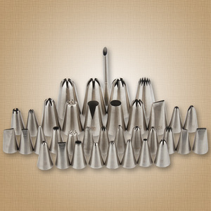 Venta directa de fábrica de boquillas de acero inoxidable 304 sin costuras para pasteles, merengues, galletas, churros y repostería - Product Image 2