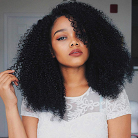 250% perruques de cheveux humains vierges personnalisés birmans crépus bouclés 4B 4C V partie perruque avec petit capuchon style droit dentelle transparente