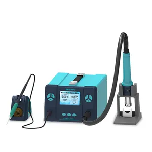 Bakon BK863C Auto Sleep Password Lock Brush-less Vortex Fan Hot Air 2 In 1 Intelligent Soldering and De-soldering Rework Station