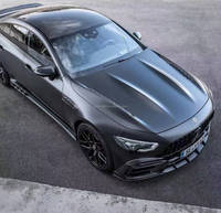 Capot moteur en fibre de carbone sèche style TopC pour Mercedes AMG GT X290 avec aérations latérales GT43 GT50 GT53 GT63S 2019+