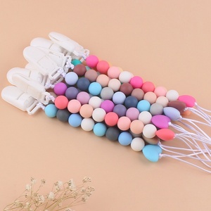 Catena Portaciuccio in Silicone Portatile, Clip in Silicone per Alimenti, Catena <span class=keywords><strong>Anti</strong></span>-Caduta per Ciuccio, Supporto per Tettarelle per Neonati - Product Image 4