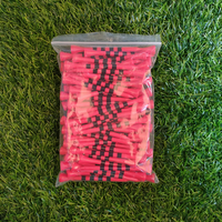 Tees de golf incassables avec logo personnalisé, emballage réglable, tee de golf en plastique