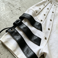 T-shirt décontracté en suède anti-rétrécissement à rayures, broderie patchwork, coupe ample, style hip-hop, respirant, pour le streetwear – Nouveauté fournisseur