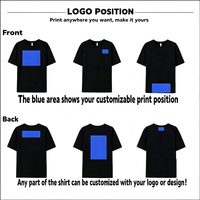 T-shirts à manches longues décontractés unisexes en coton peigné 100% avec logo imprimé personnalisé, 240 GSM, vêtements de travail d'entreprise