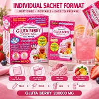 Poudre de Gluta Berry sans sucre, végétalienne, non-OGM, personnalisée, 200 000 mg, pour éclaircir la peau des adultes, complément alimentaire OEM