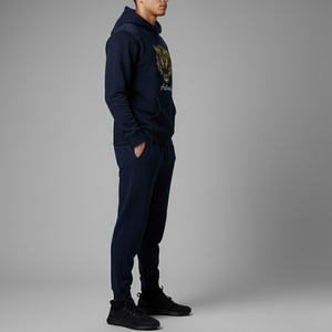 New Arrival High Quality Made Custom Embroidery Pullover Tracksuits <b>Set</b> Unique Style Men Pullover Embroidered Tracksuits - Product Image 3