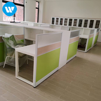 Bureau de travail modulaire extensible LIWEI moderne avec structure en métal et en bois, installation facile, garantie de 3 à 5 ans pour usage professionnel