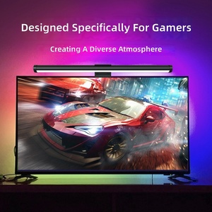 Barra Luminosa RGB per Monitor, Lampada da Scrivania a LED Dimmerabile con Design Asimmetrico, Alimentata via USB, per Gaming e Lavoro d'Ufficio - Product Image 4