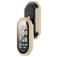Forwelleny PC étui rigide en verre protecteur d'écran pare-chocs étui de protection pour Xiaomi Mi Band 10 9 8 7 NFC accessoires Film