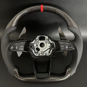 Volant en fibre de carbone personnalisé pour Audi <span class=keywords><strong>RS</strong></span> A1 A3 A4L A5 A6L <span class=keywords><strong>Q3</strong></span> Q5 Q7 A7 Q2 <span class=keywords><strong>Q3</strong></span> S4 S5 S7 8V B8 C7 2007-2021 Accessoires - Product Image 2