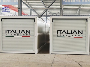 Maison préfabriquée en conteneur, garage avec porte coulissante, structure en acier, modulaire portable, taille personnalisable, unité de stockage de voiture isolée, maison, hôtel - Product Image 6