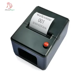 auto cut paper 58mm or 80mm no need internet queue management thermal receipt printer