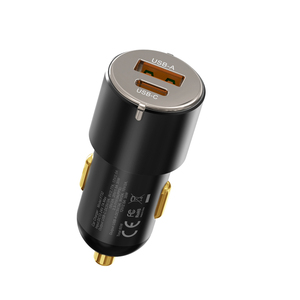 Chargeur de voiture USB C rapide 60W, chargeur allume-cigare à 2 ports à charge rapide compatible avec tablette, iPhone, iPad, automobile - Product Image 1