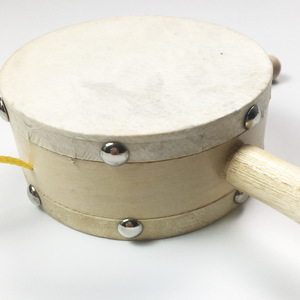 Wholesale High Quality Educational Music Wooden Musical <b>Drum</b> Shaped Rattle Shaking Rattle <b>Drum</b> Toy for Kids - Product Image 2