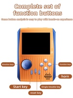 Consola S1 Consola de juegos portátil 3,0 pulgadas IPS Pantalla a color Estilo Arcade Consola de juegos portátil con 666 Videojuego Retro Mini