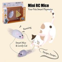 Souris télécommandée infrarouge 4 canaux en peluche avec contrôleur en forme de fromage, jouet RC miniature pour enfants