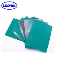 Tapis de table électroconducteurs en caoutchouc ESD vert Leenol pour table de travail, vente en gros