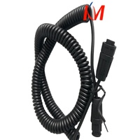 6p étanche mâle de spirale extension câble BL-S650 spirale bobine câble EN3C6FX ÉQUIVALENT câble