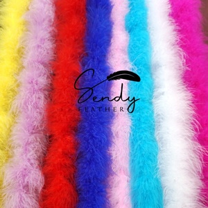 Écharpe en plumes de marabout de dinde en gros, tailles 20g-50g, couleur et emballage personnalisés, pour fête, costume, mariage, spectacle de danse - Product Image 6