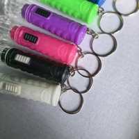 Mini-lampe torche électronique portable en forme de macaron, lumineuse, avec cordon, vente en gros.