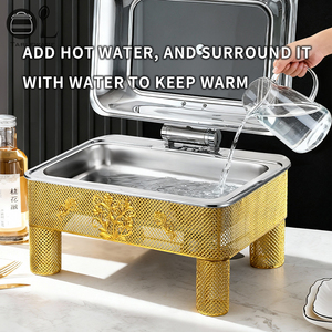 Kompor Buffet Pemanas Alkohol Stainless Steel Komersial OULU Kontrol Digital Cerdas Hemat Energi A+++ Desain Mewah - Product Image 4