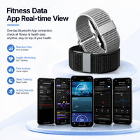 AI Schermloze Fitnessband Gezondheidstracker Horloge Slaap Stress Hartslagmonitoring IP68 Waterdicht Multi-sportmodi Gezinszorg Zink