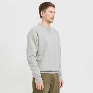 Felpa invernale <span class=keywords><strong>semplice</strong></span> con miscela di lana grigia <span class=keywords><strong>bianca</strong></span> e Design di marca in stile maglieria invernale per gli uomini maglione di lana grigio bianco - Product Image 5