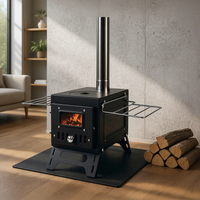 Barbecue portable au charbon de bois Zstuma, brasero, foyer extérieur, série de produits de jardin, lot de trois
