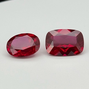 HQ GEMS 3x5-13x18mm Ovaal Geslepen 6A Kwaliteit 8 Karaat Corundum Robijn Steen Laboratorium gekweekte Rode Robijn Prijs Per Karaat - Product Image 6