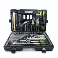 Kit d'outils mécaniques combinés personnalisés à prix abordable, très demandé, avec clés à douilles robustes et coffret de rangement