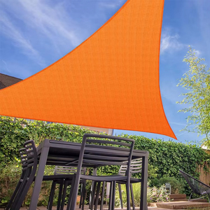 Voile d'ombrage HDPE 5x5x5m avec protection UV 90% pour <span class=keywords><strong>jardin</strong></span>, gazebo, <span class=keywords><strong>auvent</strong></span> et piscine - Orange - Product Image 1
