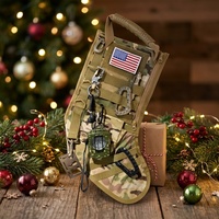 Sac cadeau tactique personnalisé en polyester imperméable et durable avec sangle Molle pour patch, capacité 20kg+, idéal pour Noël