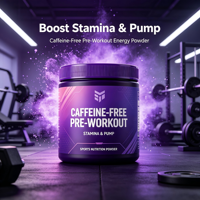 Boost Stamina & Pump Poudre énergétique naturelle sans caféine pour adultes - Complément nutritionnel sportif personnalisé