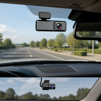 Caméra de tableau de bord WiFi double objectif CYXF V8-C 2K+1080P avec angle de 160-170°, surveillance de stationnement 24H, capteur G, contrôle par application, enregistrement en boucle, DVR automobile