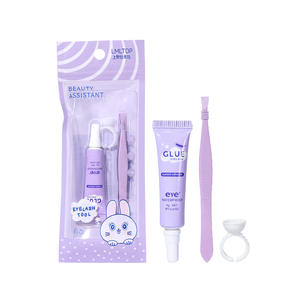 Kit de Herramientas para Pestañas Postizas LMLTOP, Juego de Pinzas y Rizador con Pegamento Morado SY024 - Product Image 2