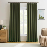 Cortinas Opacas con Aislamiento Térmico y Reducción de Ruido para el Hogar, Sala de Estar, Dormitorio, Hotel, para Ventanas