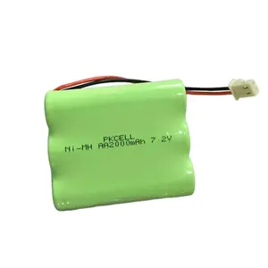 PKCELL — batterie rechargeable NI-MH, AA 2000 mah, AAA1000, 7.2V, 6v, pour outils électriques, 10 pièces