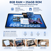 Tablette PC Professionnelle 12,7 Pouces Octa Core T7300 Android 15 8 Go+256 Go 1920*1200 FHD+ Caméra 5MP+13MP pour Bureau et Études